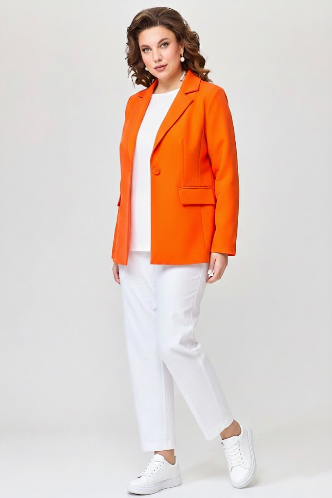 Джинсы: Fita 20231 белый; Жакет ANNETE A5173