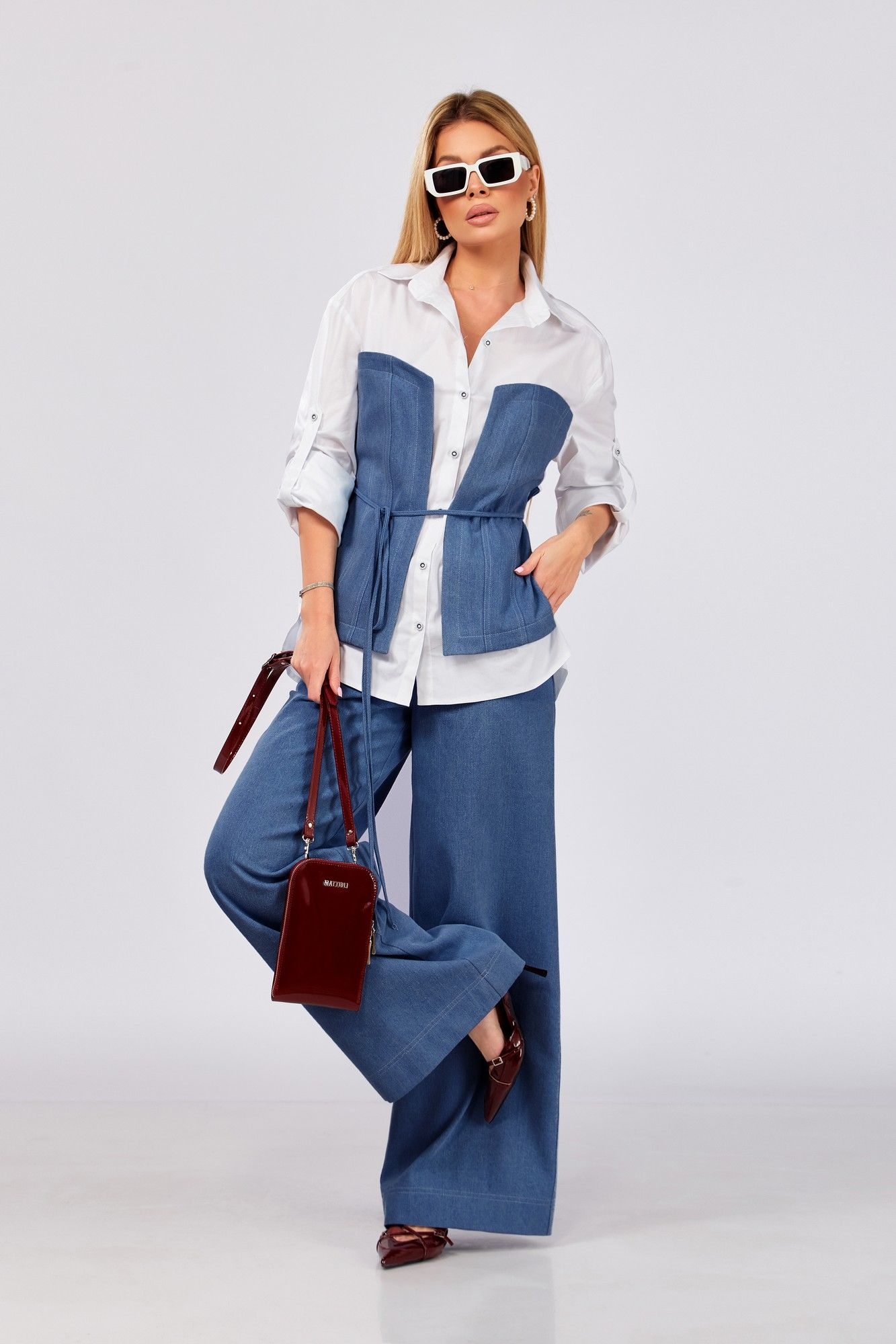 Комплект: DOGGI 2992 белый+синий