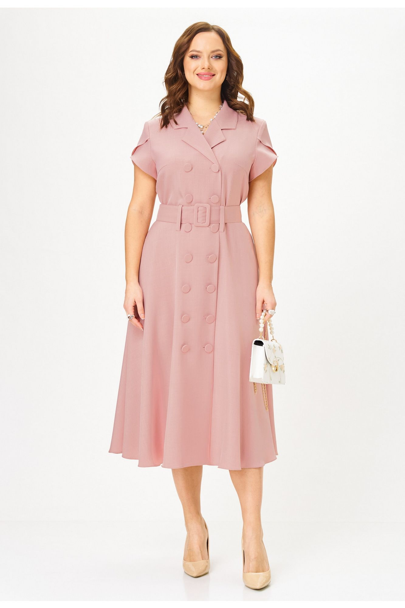 Платье: Твой имидж 2345 пыльная-роза