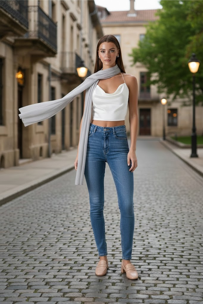 Топ: Lady Line 0525 молочный