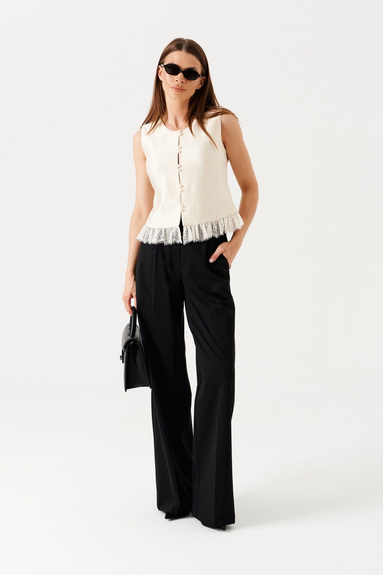 Блуза: ELLETTO LIFE 3884 сливочный