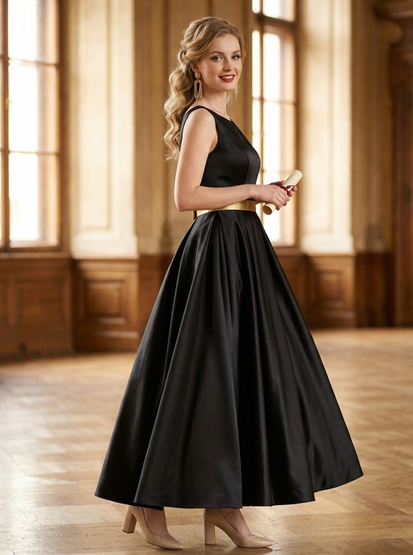 Платье new look с узкой талией и пышной юбкой — классический тренд 2026 для груши