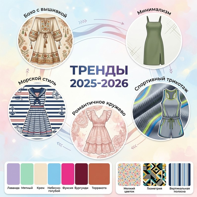 Сарафаны тренды в 2025-2026 годах