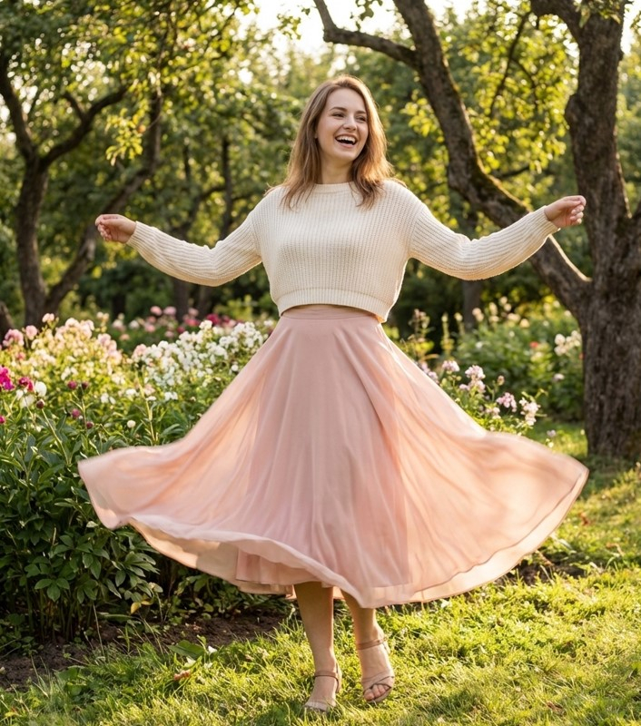 Юбка-солнце и полусолнц