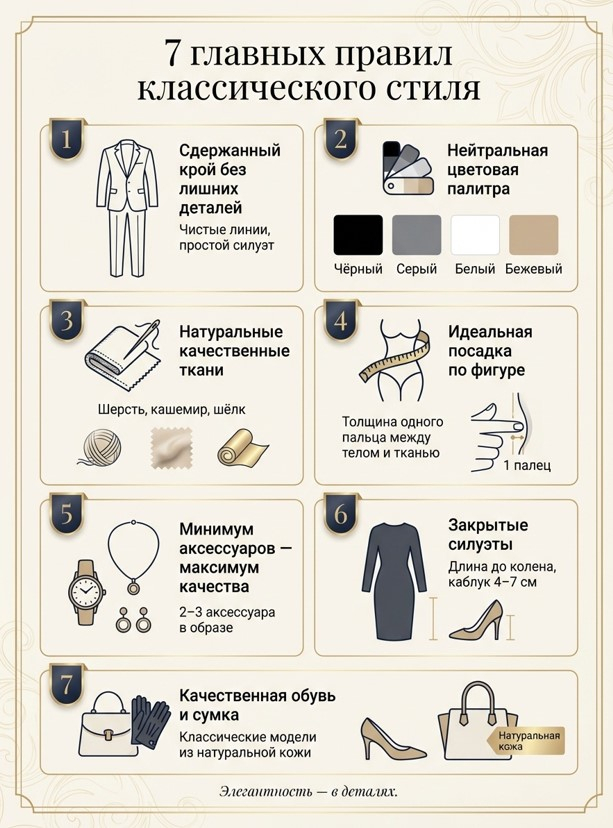 7 главных правил классического стиля одежды