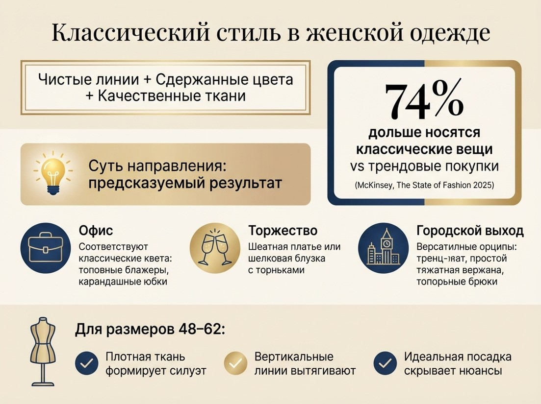 Классический стиль в женской одежде