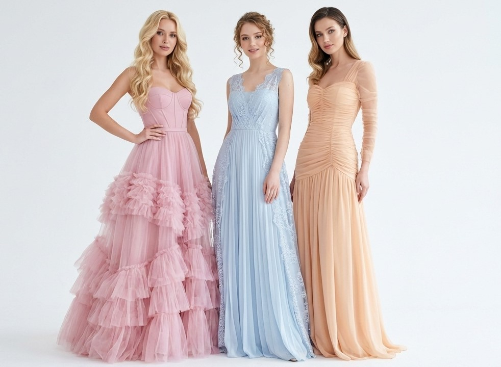 Три главных силуэта романтического стиля: песочные часы, А-силуэт и приталенный крой с характеристиками каждого