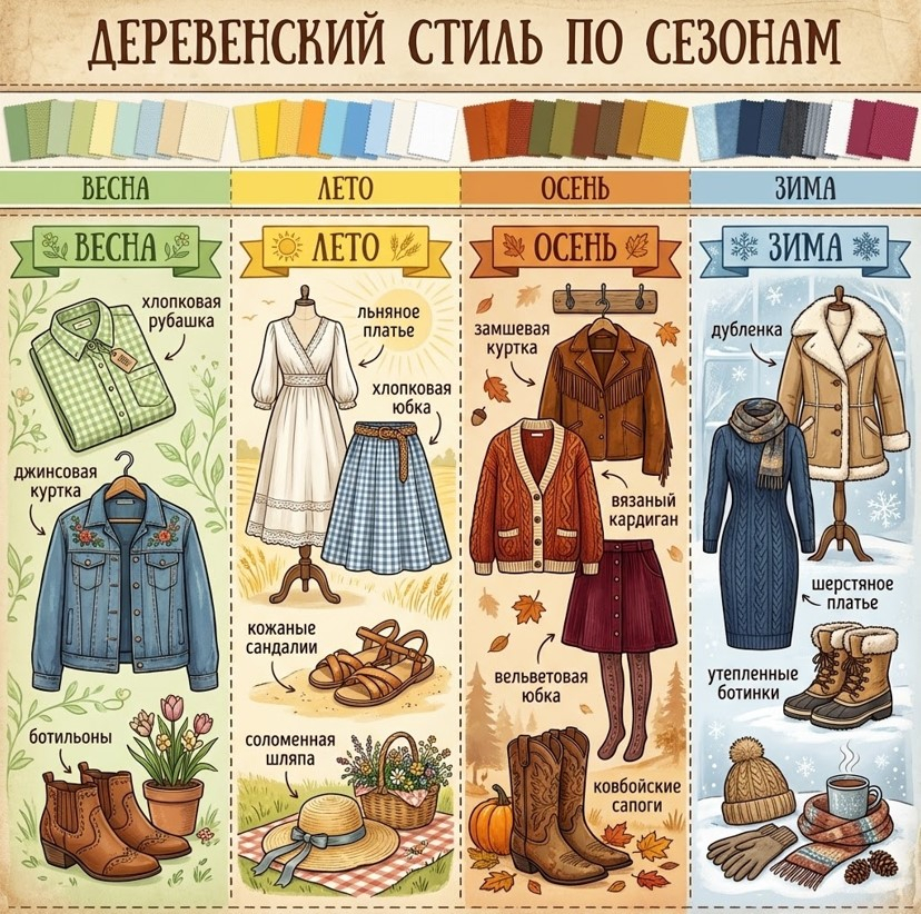 Кантри круглый год: что носить в каждый сезон