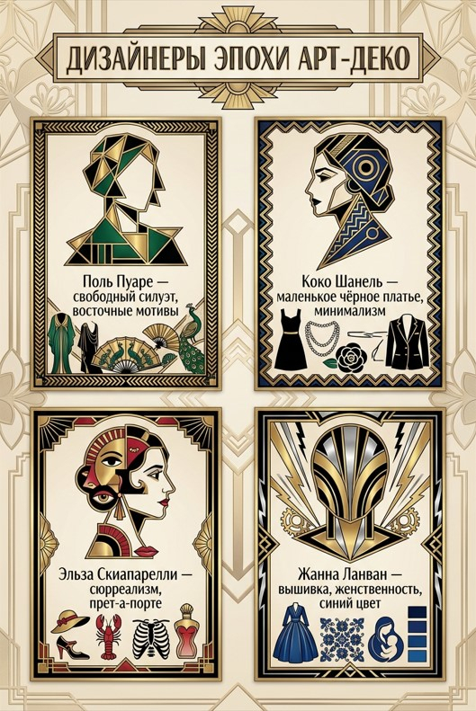 Четыре дизайнера, сформировавших моду арт-деко