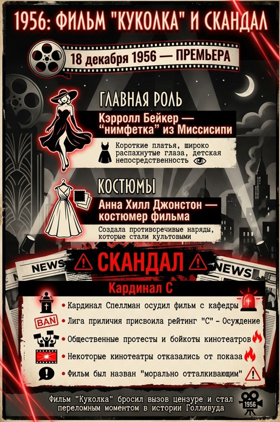 1956: Фильм 'Куколка' и скандал" - культурный переломный момент