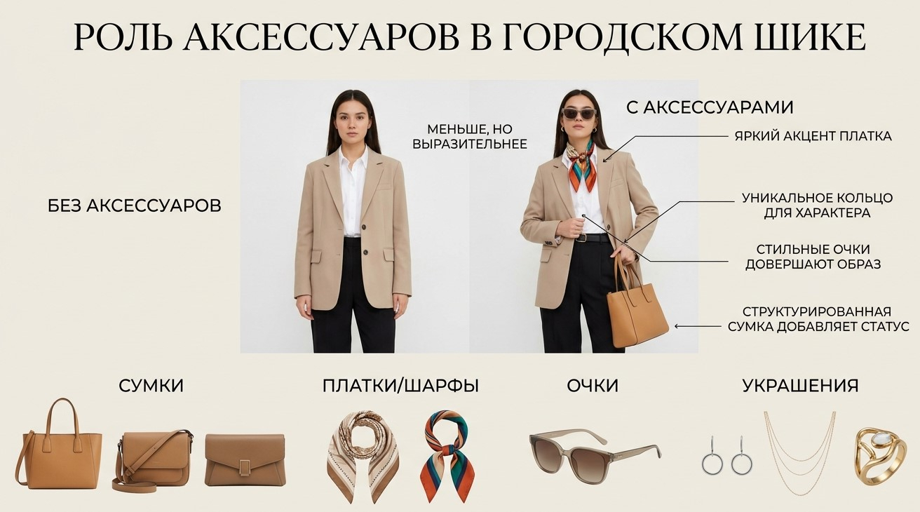 Аксессуары в городском шике