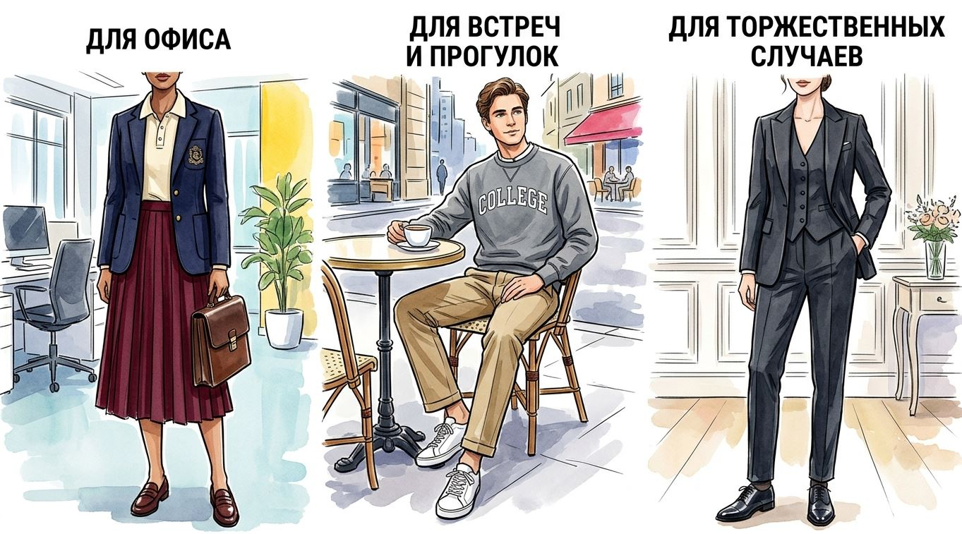 Преппи-элементы встраиваются в ежедневный гардероб