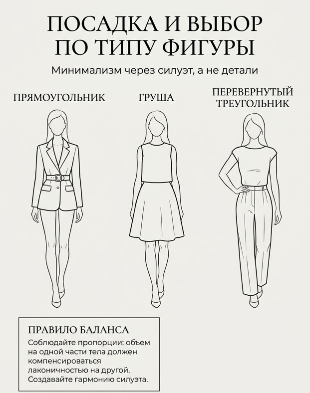 Посадка и выбор по типу фигуры