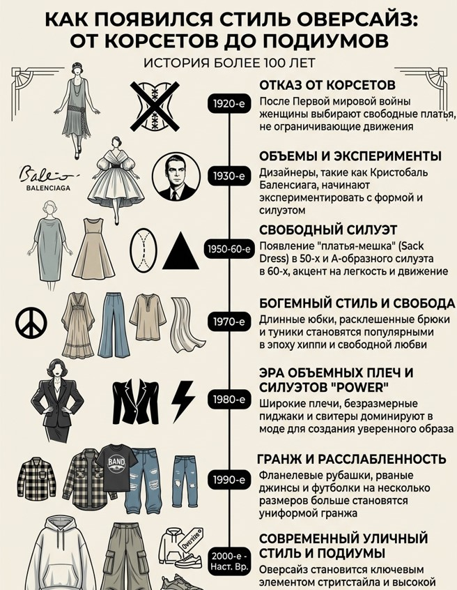 Как появился стиль оверсайз