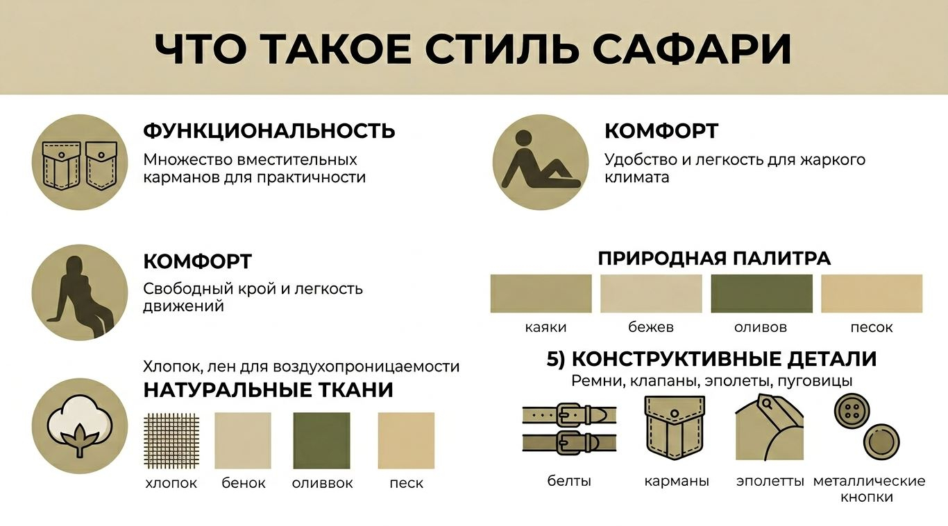 Что такое стиль сафари в одежде