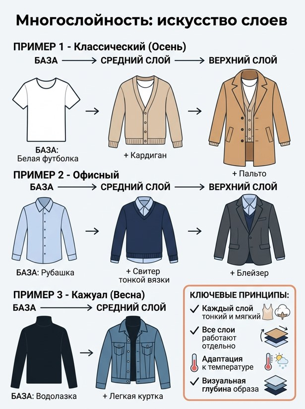 Многослойность как инструмент стиля и функциональности