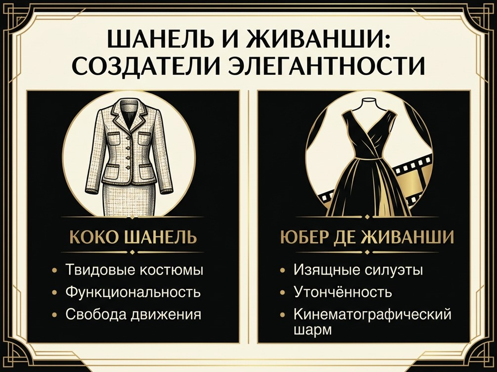 Какую роль сыграли Шанель и Живанши
