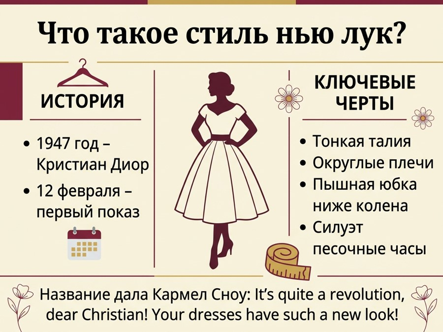 Что такое стиль нью лук и почему он изменил моду?