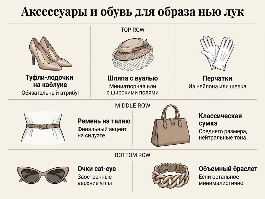 Какие аксессуары и обувь дополняют образ?