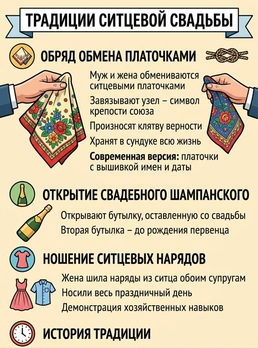Обряды на ситцевую свадьбу