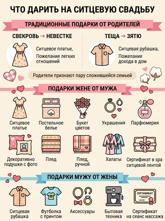 Что подарить на 1 год свадьбы