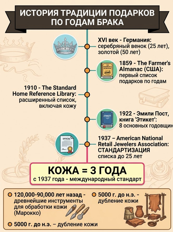 Откуда взялась традиция дарить подарки по годам брака