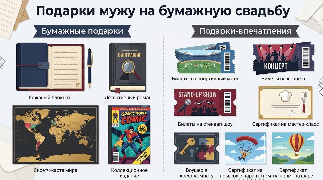 Подарок мужу на вторую годовщину