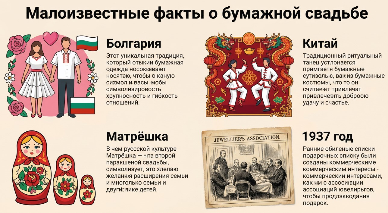 Малоизвестные факты о бумажной свадьбе