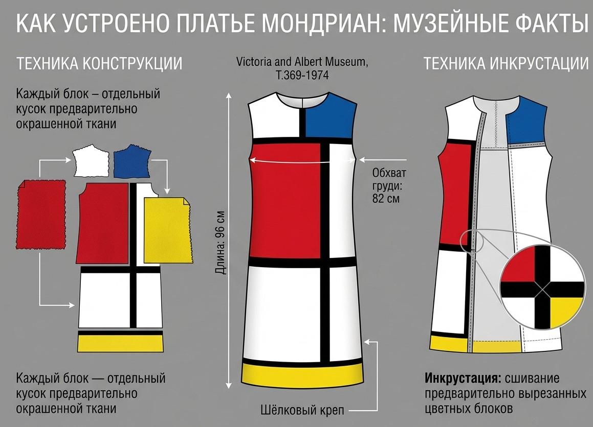 Как устроено платье Мондриан