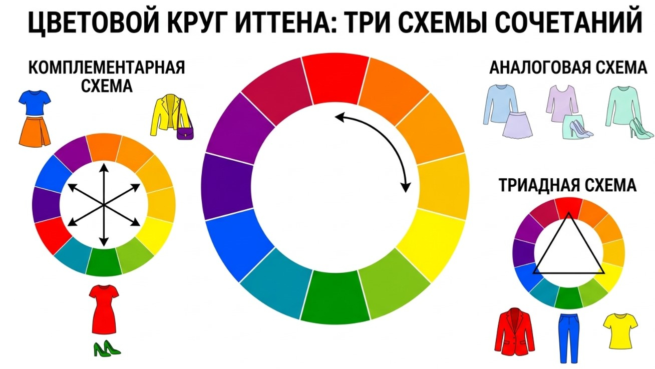 Какие правила сочетания цветов действуют в колор-блоке