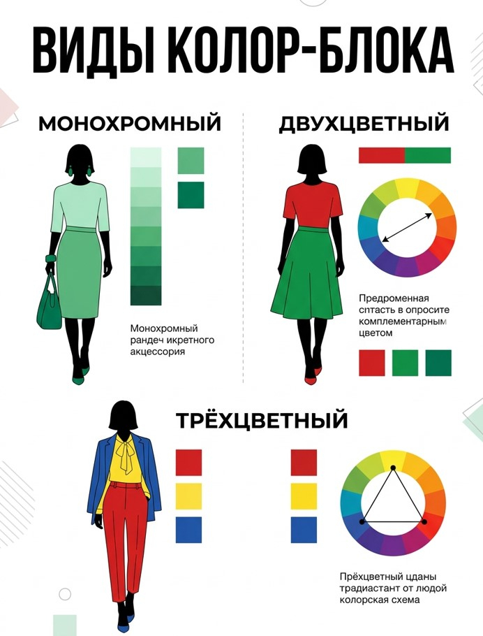 Какие виды колор-блока существуют