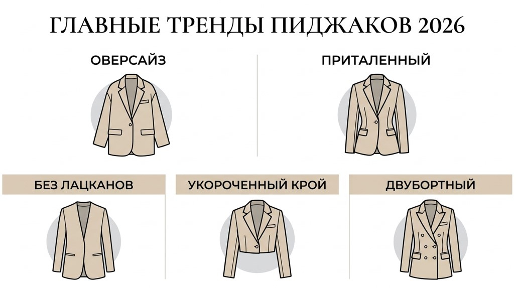 Главные тренды пиджаков 2026