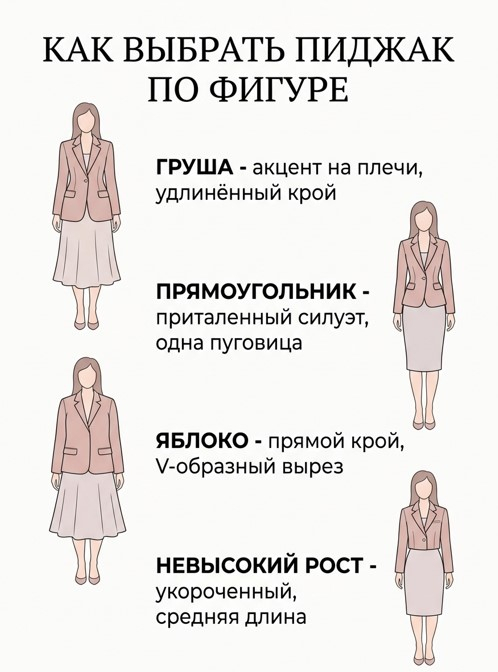 Какой пиджак подходит каждому типу фигуры?
