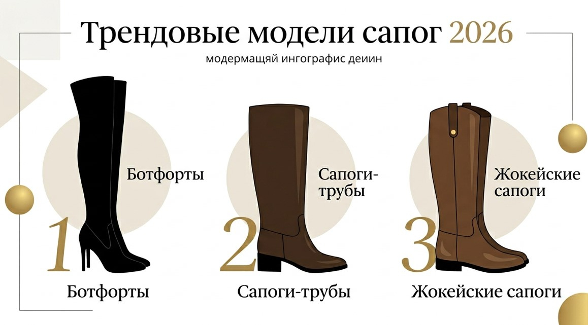 Какие модели сапог определяют тренды 2026 года?