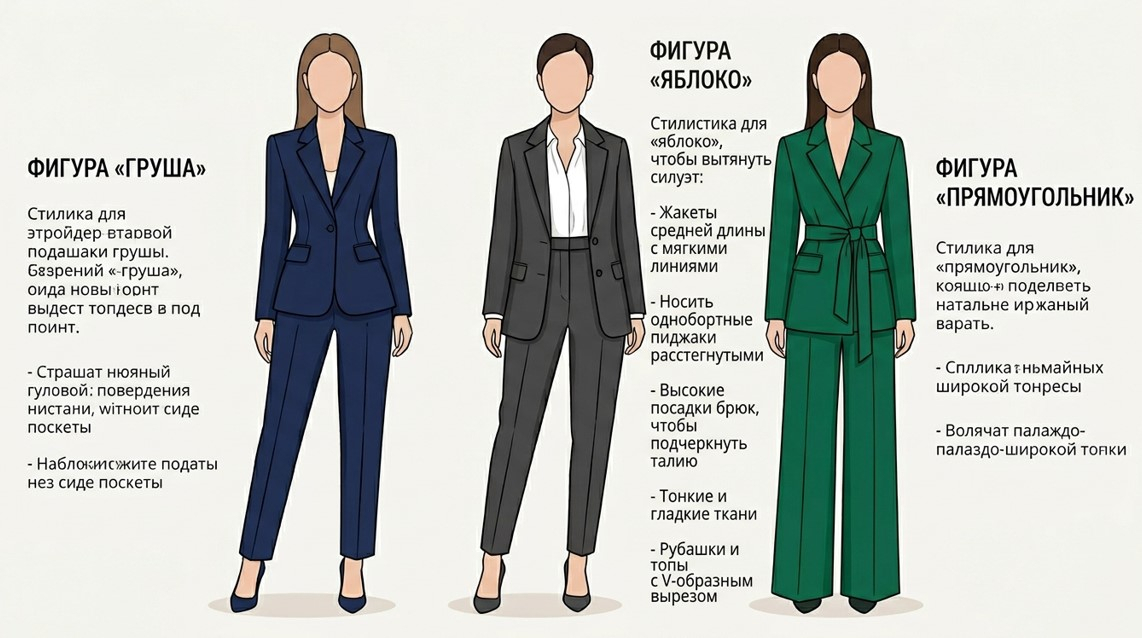 Как правильно подобрать костюм под тип фигуры