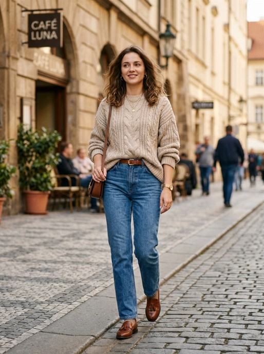 С чем носить прямые джинсы женские