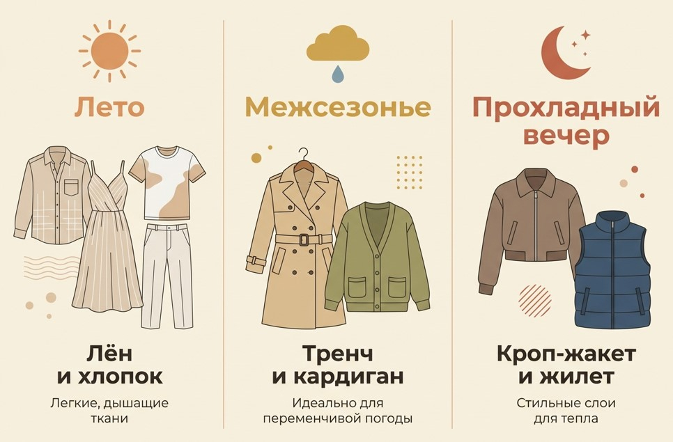 Инфографика: сезонная карта образов с белым платьем