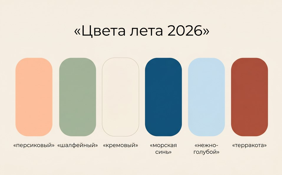 Палитра сезона: спокойная яркость, которая идёт почти всем.