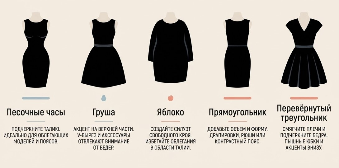 Пять типов фигуры — и где чёрному лучше всего работать на каждом.