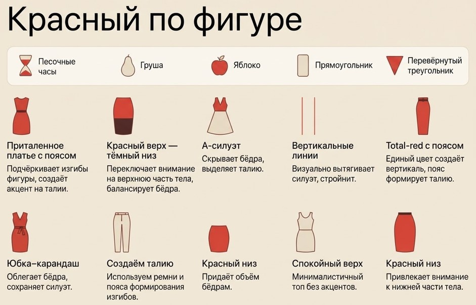 Красным подчёркиваем то, что хотим показать — схема по типам фигуры.