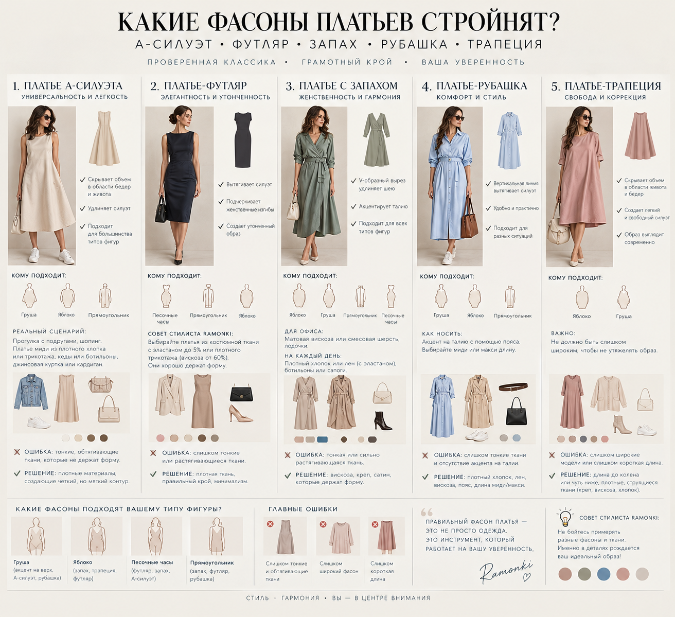 Какие платья стройнят